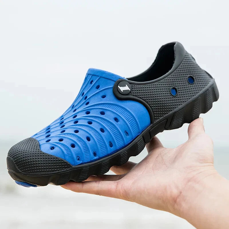 Light Men's Slippers 2025 Summer Beach Shoes for Men Outdoor Wading Platform