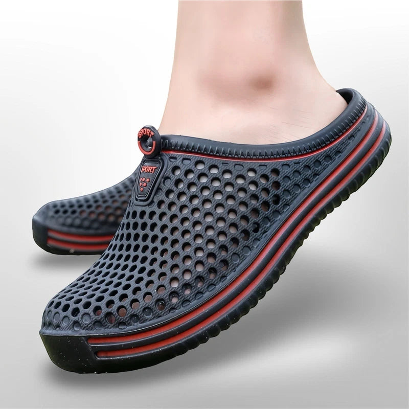Mens Slip on Garden Mules Clogs Shoes Sports Sandals Beach Swim Slippers Shoes